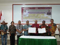 Pj Bupati Mappi Teken MoU Bersama PT Trigana Air Services, Harga Tiket Kepi – Merauke Rp100 Ribu