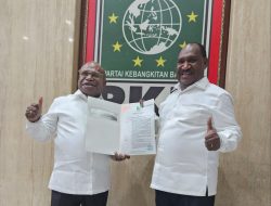 Willem Wandik – Aloysius Giyai Kantongi Dukungan Partai PKB di Pilgub Papua Tengah