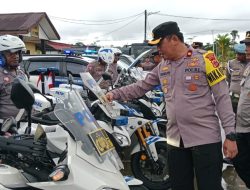 Kesiapan Jelang Pilkada 2024,Polres Mimika Lakukan Pemeriksaan Kendaraan Dinas