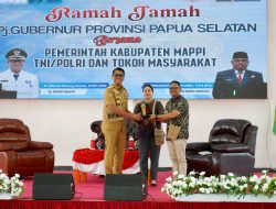 Masyarakat Mappi Antusias Menerima Kunker Pj.Gubernur Papua Selatan Beserta Rombongan
