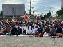 Ribuan Umat Muslim di Mimika Laksanakan Salat Id 1446 H