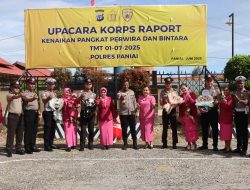 11 Anggota Polres Paniai Naik Pangkat, Ini Pesan Kapolres