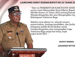 Pemkab Mimika Wajibkan Lagu Indonesia Raya Diperdengarkan Setiap Hari